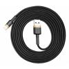 Дата кабель USB 2.0 AM to Lightning 2.0m 1.5A gold-black Baseus (CALKLF-CV1) - изображение 3