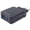 Зарядний пристрій Maxxter 1USB-A + 2USB-C (PD 65W+PD 18W + QC 3.0) (WC-PD65W-01) - изображение 2