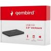 Карман внешний Gembird 2.5" USB3.0 black (EE2-U3S-3) - изображение 6