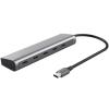 Концентратор Trust USB-C to 5xUSB-C aluminium 0.1m grey (25136_TRUST) - изображение 1
