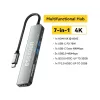 Концентратор Essager USB-C 7-in-1 HDMI + USB 3.2 + USB-C + SD/TF gray (EHB07-QH0G-Z)