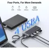 Концентратор Ugreen USB 3.0 to 4xUSB 3.2 Gen1 CM653 black (15548)