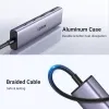 Концентратор Ugreen USB-C to 2xUSB 3.0 + 2xUSB-C CM473 gray (15395)