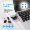 Считыватель флеш-карт ColorWay USB 2.0/USB-C to CF/SD/MicroSD (CW-CR-01)