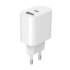 Зарядное устройство Gembird 1xUSB-A+1xUSB-C 5V/2.4A (12W) white (TA-UC-2AC12-01)