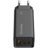 Зарядное устройство ColorWay GaN3 Pro Power Delivery (USB-A + 2 USB TYPE-C) (65W) (CW-CHS039PD-BK) - изображение 3