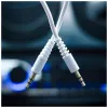Кабель мультимедійний 3.5mm M to 3.5mm M 1.0m white XQISIT (4029948026954)